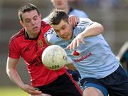 18 March 2012; Kevin McManamon, Dublin, in action against Conor Garvey, Down. Allianz Football League, Division 1, Round 5, Down v Dublin, Pairc Esler, Newry, Co. Down. Photo by Sportsfile