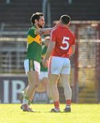 18 March 2012; Noel O'Leary, Cork, and Paul Galvin, Kerry, tussle during the game. Allianz Football League, Division 1, Round 5, Cork v Kerry, Pairc Ui Chaoimh, Cork. Picture credit: Stephen McCarthy / SPORTSFILE