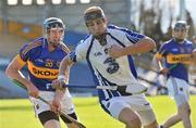 18 March 2012; Maurice Shanahan, Waterford, in action against Shane Maher, Tipperary. Allianz Hurling League, Division 1A, Round 3, Tipperary v Waterford, Semple Stadium, Thurles, Co. Tipperary. Picture credit: David Maher / SPORTSFILE