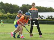 18 July 2017; Star of Wexford camogie Kate Kelly surprised youngsters taking part in one of the county’s most popular Kellogg’s GAA Cúl Camps with a visit to Glynn Barntown GAA Club, Killurin this week. Kate joined in what was an action-packed morning of activity and fun, teaching the children GAA skills, sharing great insider tips and promoting the importance of active play. More than 127,000 children took part in Kellogg’s GAA Cúl Camps last year. The camps are for children aged 6 – 13 years who can enjoy a week of on-the-pitch action learning new skills, making new friends, being active and having fun during the school holidays in July and August. Kellogg’s involvement with Cúl Camps stems from its commitment to promoting and encouraging physical activity. Educating children on the importance of nutrition to support active play is a key component of Cúl Camps and Kellogg’s believes in the power of breakfast to fuel activity both on and off the pitch. The camps are in full swing and surprise visits will take place across all provinces during the summer. For more information parents can log on to www.kelloggsculcamps.gaa.ie. Photo by Seb Daly/Sportsfile