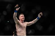 16 July 2017; Paul Felder celebrates after defeating Stevie Ray during their lightweight bout at UFC Fight Night Glasgow in the SSE Hydro Arena in Glasgow. Photo by Ramsey Cardy/Sportsfile