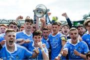 16 July 2017; Dublin players celebrate with The Murray Cup after the Electric Ireland Leinster GAA Football Minor Championship Final match between Dublin and Louth at Croke Park in Dublin. Photo by Piaras Ó Mídheach/Sportsfile