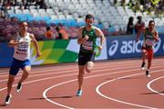 17 July 2017; Paul Keogan of Ireland and Sofiane Hamdi of Algeria, left, on his way to finishing third in the Men's 200m in a time of 25.27 during the 2017 Para Athletics World Championships at the Olympic Stadium in London. Photo by Luc Percival/Sportsfile