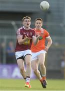8 July 2017; Kieran Martin of Westmeath in action against Charlie Vernon of Armagh during the GAA Football All-Ireland Senior Championship Round 2B match between Westmeath and Armagh at TEG Cusack Park in Mullingar, Co Westmeath. Photo by Piaras Ó Mídheach/Sportsfile