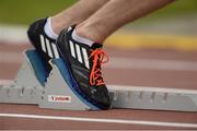 15 July 2017; A general view of running spikes at the SIAB T&F Championships at Morton Stadium in Santry, Co. Dublin. Photo by Piaras Ó Mídheach/Sportsfile