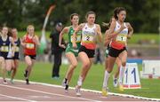 15 July 2017; Emily Williams of Northampton School for Girls, representing England, on her way to winning the Girls 800m event during the SIAB T&F Championships at Morton Stadium in Santry, Co. Dublin. Photo by Piaras Ó Mídheach/Sportsfile