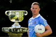 18 July 2017; In attendance during the 2017 GAA Football All Ireland Senior Championship Series National Launch at The Argory is  Ciarán Kilkenny of Dublin with the Sam Maguire Cup. Photo by Ray McManus/Sportsfile