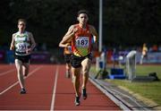 18 July 2017; Eoin Strutt of Raheny Shamrock AC, Co. Dublin, on his way to winning the Open Men's 3000m during the Cork City Sports event at CIT in Co. Cork. Photo by Sam Barnes/Sportsfile