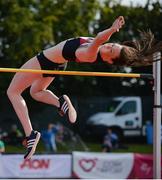 18 July 2017; Emily Borthwick of Great Britain on her way to finishing in joint first place in the Women's High Jump during the Cork City Sports event at CIT in Co. Cork. Photo by Sam Barnes/Sportsfile