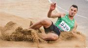 18 July 2017; Adam McMullen of Ireland competing in the Mens Long Jump during the Cork City Sports event at CIT in Co. Cork. Photo by Sam Barnes/Sportsfile