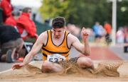 18 July 2017; Sam Healy of Ireland competing in the Men's Long Jump during the Cork City Sports event at CIT in Co. Cork. Photo by Sam Barnes/Sportsfile