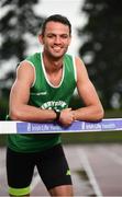 19 July 2017; 400m Hurdler Thomas Barr of Ferrybank AC, Co. Waterford, in attendance at the Irish Life Health National Senior Track & Field Championships 2017 Launch at Morton Park in Santry, Dublin. Photo by Sam Barnes/Sportsfile