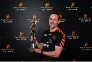 3 November 2017; Mayo Footballer Andy Moran with his PwC GAA/GPA Footballer of the Year Award at the PwC All Stars 2017 at the Convention Centre in Dublin. Photo by Sam Barnes/Sportsfile