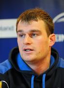 21 March 2012; Leinster's Rhys Ruddock during a press conference ahead of their side's Celtic League game against Ospreys on Friday. Leinster Rugby Squad Press Conference, David Lloyd Riverview, Clonskeagh, Dublin. Picture credit: Matt Browne / SPORTSFILE