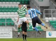 21 March 2012; Darren Murphy, St Aidan’s, Cork, in action against Mark Brennan, Malahide CS. Umbro FAI Schools Dr. Tony O'Neill Cup Final, Malahide CS v St Aidan’s Cork, Tallaght Stadium, Tallaght, Dublin. Picture credit: Pat Murphy / SPORTSFILE