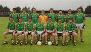 30 June 2002; The Leitrim team before the Connacht Minor Football Championship Final match between Leitrim and Galway at Páirc Seán Mac Diarmada in Carrick-on-Shannon, Leitrim. Photo by Aoife Rice/Sportsfile