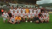 6 July 2002; The Tyrone squad prior to the Bank of Ireland All-Ireland Senior Football Championship Qualifier Round 3 match between Tyrone and Derry at Casement Park in Belfast, Antrim. Photo by Ray McManus/Sportsfile