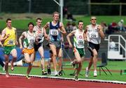 14 July 2002; James Nolan, 239, leads the field during the 800m at the AAI National Track and Field Championships at Morton Stadium in Santry, Dublin. Photo by Matt Browne/Sportsfile