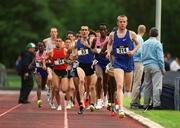 6 July 2002; Mark Carroll Ireland, 93, during the Men's 5000m at the Cork City Sports event at the UCC Sports Grounds, Mardyke, Cork. Photo by Brendan Moran/Sportsfile