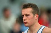 6 July 2002; James McIlroy of Great Britain prior to 800m at the Cork City Sports event at the UCC Sports Grounds, Mardyke, Cork. Photo by Brendan Moran/Sportsfile