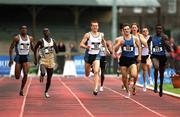 6 July 2002; James McIlroy Great Britain, 152, on his way to winning the Men's 800m ahead of Trinity Gray of USA, 153, Japheth Kimutai of Kenya, 156, Bryan Berryhill of USA, 150, and Anthony Kabara of Kenya, 223, at the Cork City Sports event at the UCC Sports Grounds, Mardyke, Cork. Photo by Brendan Moran/Sportsfile