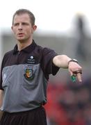 13 July 2002; Referee Anthony Buttimer during the eircom League Premier Division match between Longford Town and Bohemians at Flancare Park in Longford. Photo by David Maher/Sportsfile
