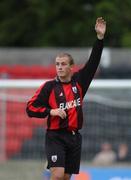 13 July 2002; Ger Robinson of Longford Town during the eircom League Premier Division match between Longford Town and Bohemians at Flancare Park in Longford. Photo by David Maher/Sportsfile