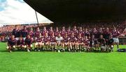 14 July 2002; The Galway squad prior to the Guinness All-Ireland Senior Hurling Championship Qualifier Round 2 match between Cork and Galway at Semple Stadium in Thurles, Tipperary. Photo by Brendan Moran/Sportsfile