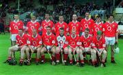 30 June 2002; The Cork team prior to the Munster Minor Hurling Championship Final match between Cork and Tipperary at Páirc Uí Chaoimh in Cork. Photo by Ray McManus/Sportsfile