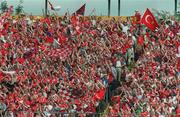 14 July 2002; Cork supporters during the Bank of Ireland Munster Senior Football Championship Final match between Cork and Tipperary at Semple Stadium in Thurles, Tipperary. Photo by Pat Murphy/Sportsfile