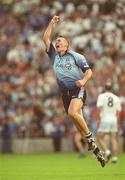 14 July 2002; Ciarán Whelan of Dublin celebrates at the final whistle after the Bank of Ireland Leinster Senior Football Championship Final match between Dublin and Kildare at Croke Park in Dublin. Photo by Ray McManus/Sportsfile