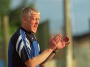 5 July 2002; Drogheda United manager Harry McCue during the eircom League Premier Division match between Drogheda United and Derry City at O2 Park in Drogheda. Photo by Damien Eagers/Sportsfile