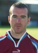 5 July 2002; Shaun Gallagher during a Drogheda United squad portraits session at O2 Park in Drogheda, Louth. Photo by Damien Eagers/Sportsfile