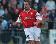 13 July 2002; Tony Bird of St Patrick's Athletic during theUEFA Intertoto Cup 2nd Round 1st Leg match between St Patrick's Athletic and KAA Ghent at Richmond Park in Dublin. Photo by Matt Browne/Sportsfile