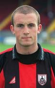 13 July 2002; Ger Robinson during a Longford Town squad portraits session at Flancare Park in Longford. Photo by David Maher/Sportsfile