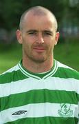 12 July 2002; Derek Tracy during a Shamrock Rovers squad portraits session in Dublin. Photo by David Maher/Sportsfile