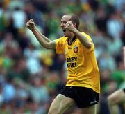 21 July 2002; Eamon Doherty of Donegal celebrates after the All-Ireland Senior Football Championship Qualifier Round 4 match between Meath and Donegal at Croke Park. Photo by Aoife Rice/Sportsfile