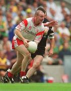 21 July 2002; Chris Lawn of Tyrone during the All-Ireland Senior Football Championship Qualifier Round 4 match between Sligo and Tyrone at Croke Park in Dublin. Photo by Aoife Rice/Sportsfile