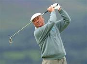 25 July 2002; Christy O'Connor Jnr watches his tee shot from the 11th tee box during day one of the Senior British Open at Royal County Down Golf Club in Newcastle, Down. Photo by Matt Browne/Sportsfile