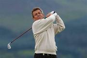 25 July 2002; Tony Jacklin watches his drive from the 11th tee box during day one of the Senior British Open at Royal County Down Golf Club in Newcastle, Down. Photo by Matt Browne/Sportsfile