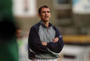 24 July 2002; Shelbourne manager Pat Fenlon during the UEFA Cup First Qualifying Round Second Leg match between Shelbourne and Hibernians at Tolka Park in Dublin. Photo by David Maher/Sportsfile
