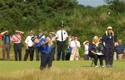 26 July 2002; Tom Watson plays his second shot from the 15th fairway during day two of the Senior British Open at Royal County Down Golf Club in Newcastle, Down. Photo by Matt Browne/Sportsfile