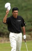 26 July 2002; Noboru Sugai pictured after his birdie putt on the 4th green during day two of the Senior British Open at Royal County Down Golf Club in Newcastle, Down. Photo by Matt Browne/Sportsfile