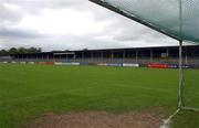 27 July 2002; A general view from a goalmouth prior to the Bank of Ireland All-Ireland Senior Football Championship Qualifier Round 4 match between Mayo and Tipperary at Cusack Park in Ennis, Clare. Photo by Damien Eagers/Sportsfile