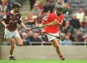 28 July 2002; Gavin O'Loughlin of Cork during the All-Ireland Minor Hurling Championship Quarter-Final match between Cork and Galway at Croke Park in Dublin. Photo by Ray McManus/Sportsfile