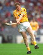 28 July 2002; Paddy Richmond of Antrim during the All-Ireland Senior Hurling Championship Quarter-Final match between Antrim and Tipperary at Croke Park in Dublin. Photo by Ray McManus/Sportsfile