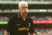 28 July 2002; Antrim manager Dinny Cahill at the All-Ireland Senior Hurling Championship Quarter-Final match between Antrim and Tipperary at Croke Park in Dublin. Photo by Brian Lawless/Sportsfile