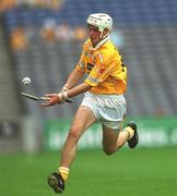 28 July 2002; Liam Watson of Antrim during the All-Ireland Senior Hurling Championship Quarter-Final match between Antrim and Tipperary at Croke Park in Dublin. Photo by Ray McManus/Sportsfile