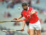 28 July 2002; Gavin O'Loughlin of Cork during the All-Ireland Minor Hurling Championship Quarter-Final match between Cork and Galway at Croke Park in Dublin. Photo by Brian Lawless/Sportsfile