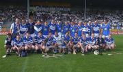 27 July 2002; The Laois team celebrate with the cup after the All-Ireland B Hurling Final match between Laois and Wicklow at Semple Stadium in Thurles, Tipperary. Photo by Brendan Moran/Sportsfile